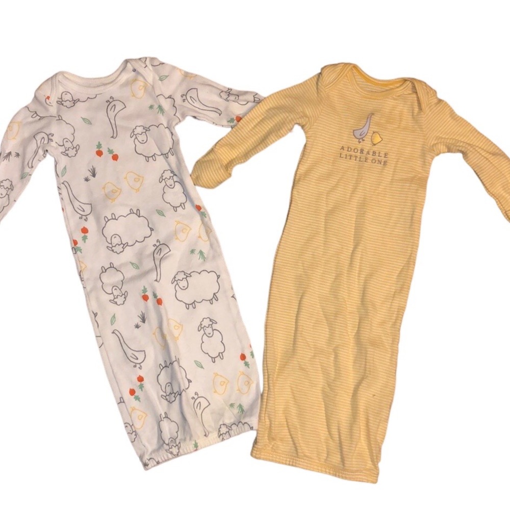 Set of 2 Newborn Gowns